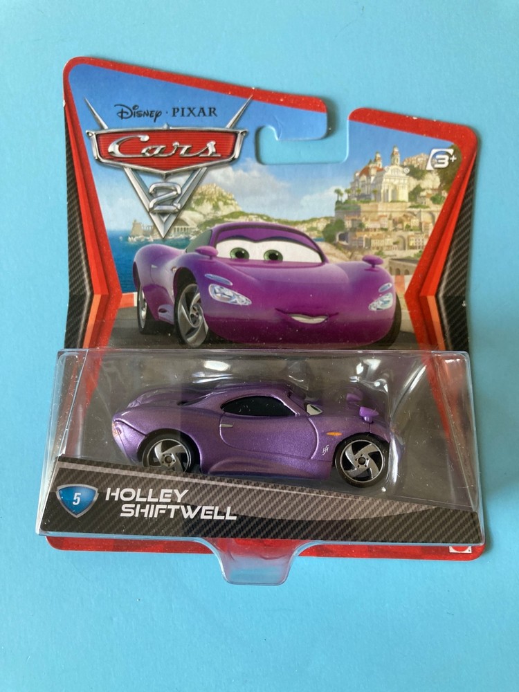 Disney Pixar Cars 2 Movie Holley Shiftwell #5 1:55 Diecast Car Mattel 2010 New