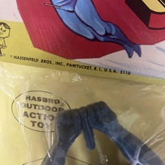 1965 Hasbro FLYING SUPERMAN IN PACKAGE, New, Plastic Torn