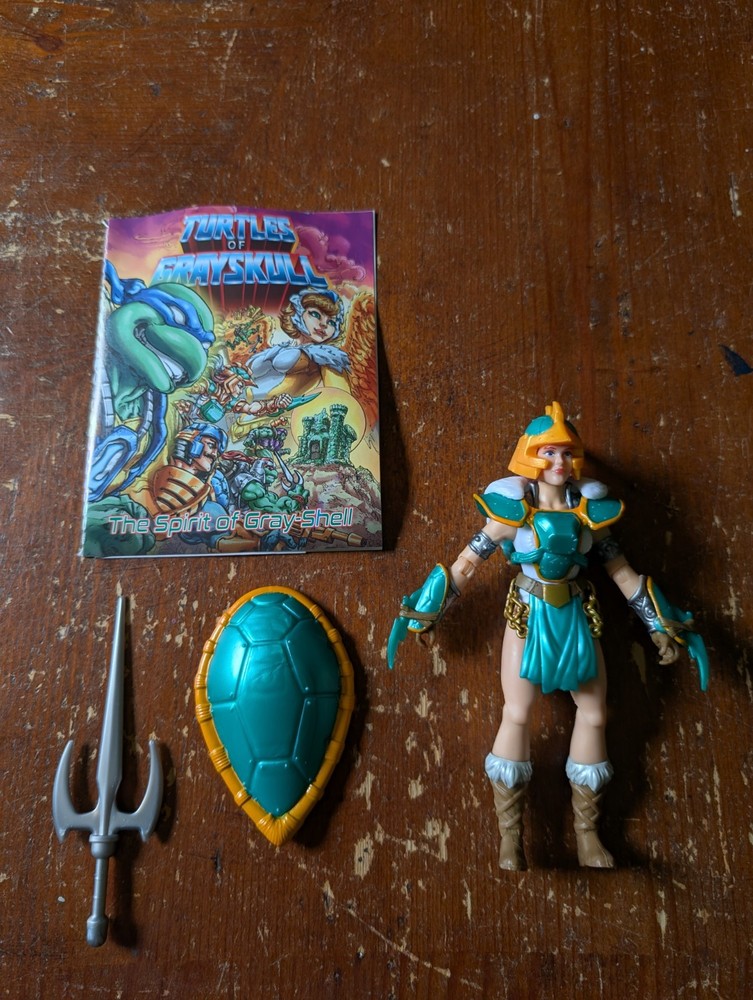 Turtles of Grayskull Teela Figure Loose Complete Figure MOTU x TMNT Mattel