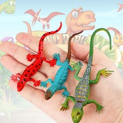 Sumind 18 Piece Plastic Lizard Toys Colorful Plastic Fake Model Artificial Repti