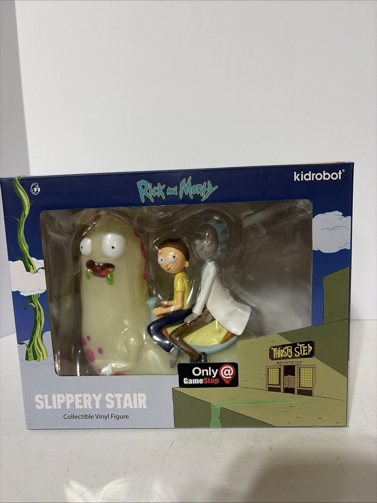 Kidrobot Rick And Morty Slippery Stair Vinyl Figure GameStop Exclusive