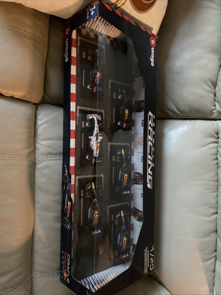 Red Bull Racing Formula 1 F1 1:43 Scale Die Cast 6 Cars Pack Set Burago