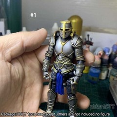 Premium 1/18 Knight Man Head Sculpt Soldier Head For 3.75″ bfs joytoy Figure