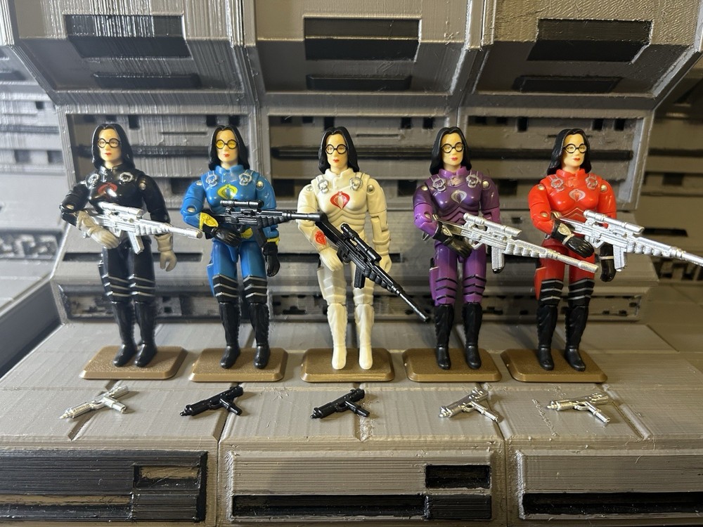 Baroness 5 Pack 1984 Vintage Style GI Joe Cobra Custom EE Exclusive Set!