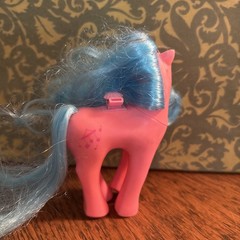 Vintage My Little Pony Flutter Wingsong 1986 Pink Blue Pegasus G1 MLP479