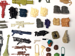 GI Joe Action Figure ARAH Weapons Parts Accessories Gun 80s 90s Lot Vehicle Base