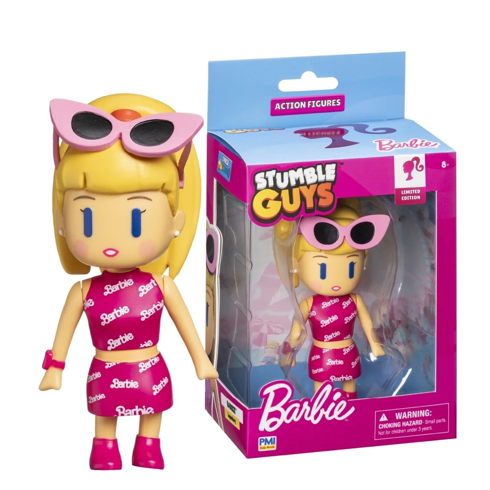 STUMBLE GUYS LEGENDARY BARBIE LIMITED EDITION BOXED 4″ ACTION FIGURE MATTEL
