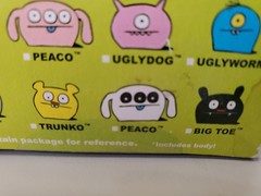 NIB 2009 Uglydoll White Peaco Action Figure Series 2