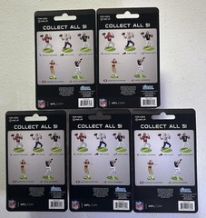 NFL Collectible Mini Figures 2.5” Complete Set Of 5 Licensed NEW 🏈