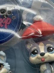 Littlest Pet Shop NIB Sleddin’ Fun # 1683 1684 Mommy & Baby Gray Husky Globe New