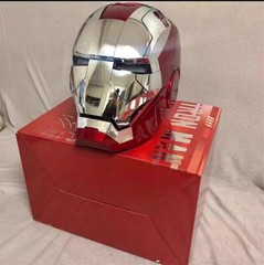 AUTOKING 1:1 Wearable Mask JARVIS Voice Control Cosplay Iron Man MK5 Helmet Gift