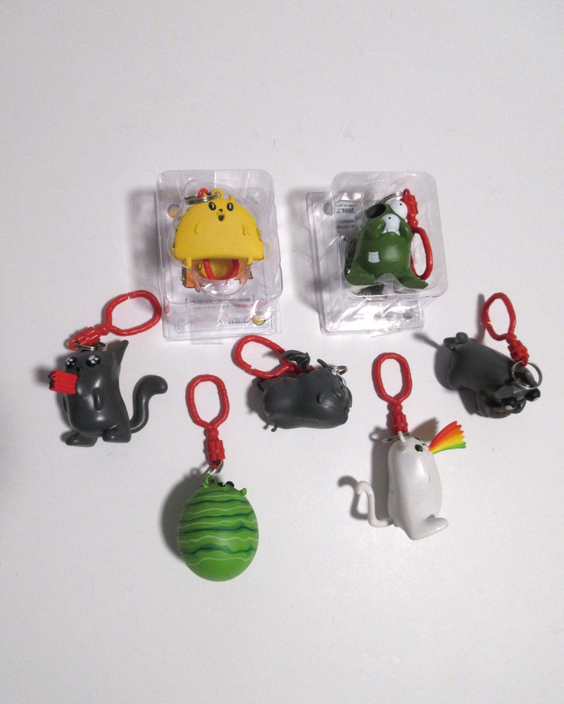 Exploding Kittens Backpack Hanger Assorted Lot x7 Pieces (SEE DESCRIPTION) (EUC)