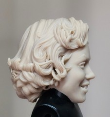 MARILYN MONROE CUSTOM HEAD SCULPT UNPAINTED 1/18 1/12 1/10 1/6