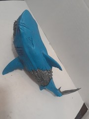 McFarlane Toys Raw 10 Fren Z Robotics Blue Silver Great White Shark Figure