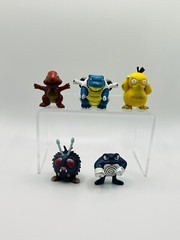 Pokémon Charmander Blastoise Psyduck Poliwrath Mini Figures VTG Toys HTF Retro