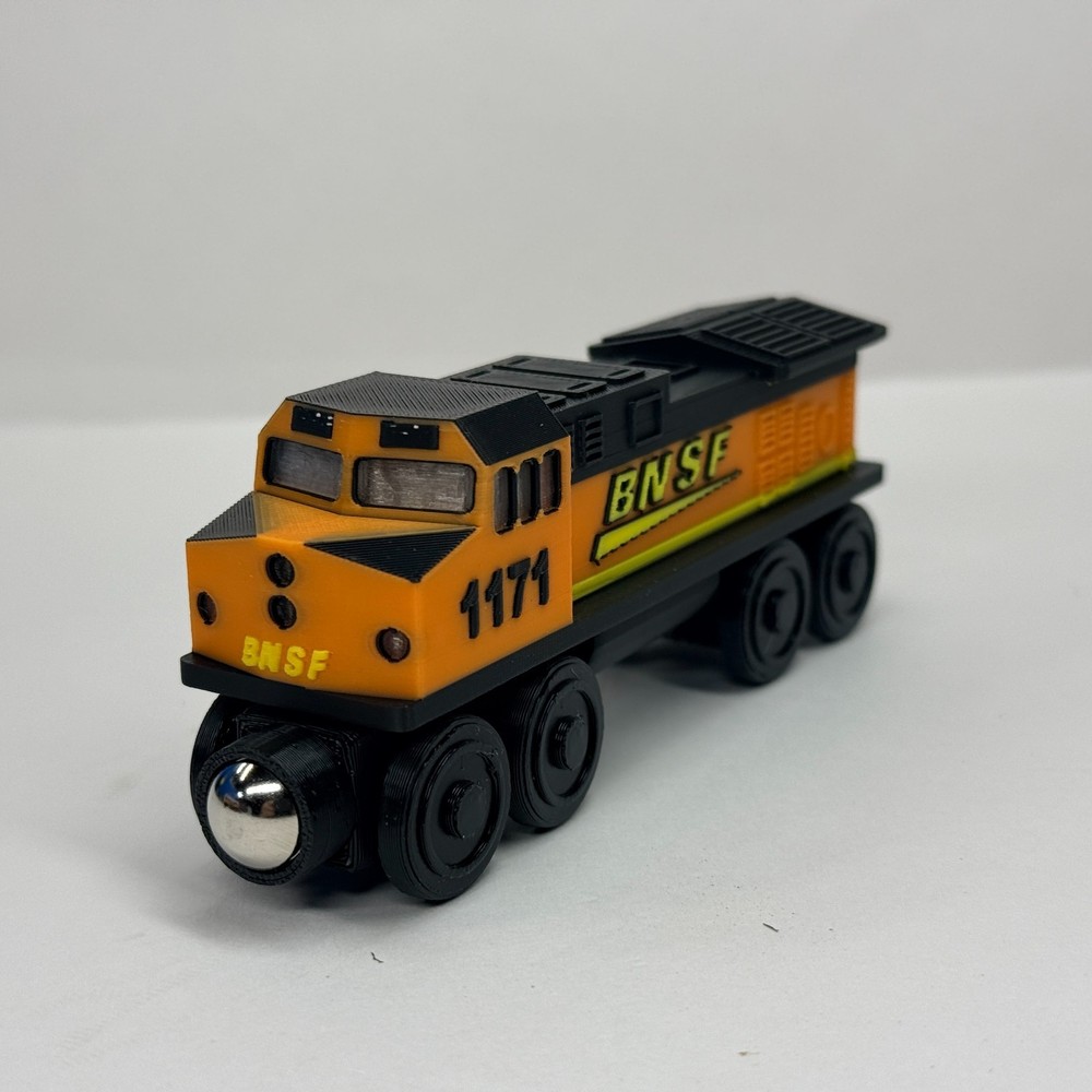Wooden Railway Diesel Locomotive Engine Train Custom Made Thomas Train & Others