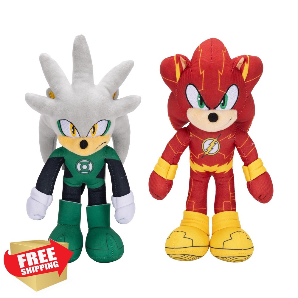 Sonic The Hedgehog Flash Silver Lantern Plush 2pk