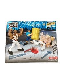 WWE WRESTLEMANIA KNUCKLE CRUNCHERS – JOHN CENA – THE ROCK – CODY RHODES SET!