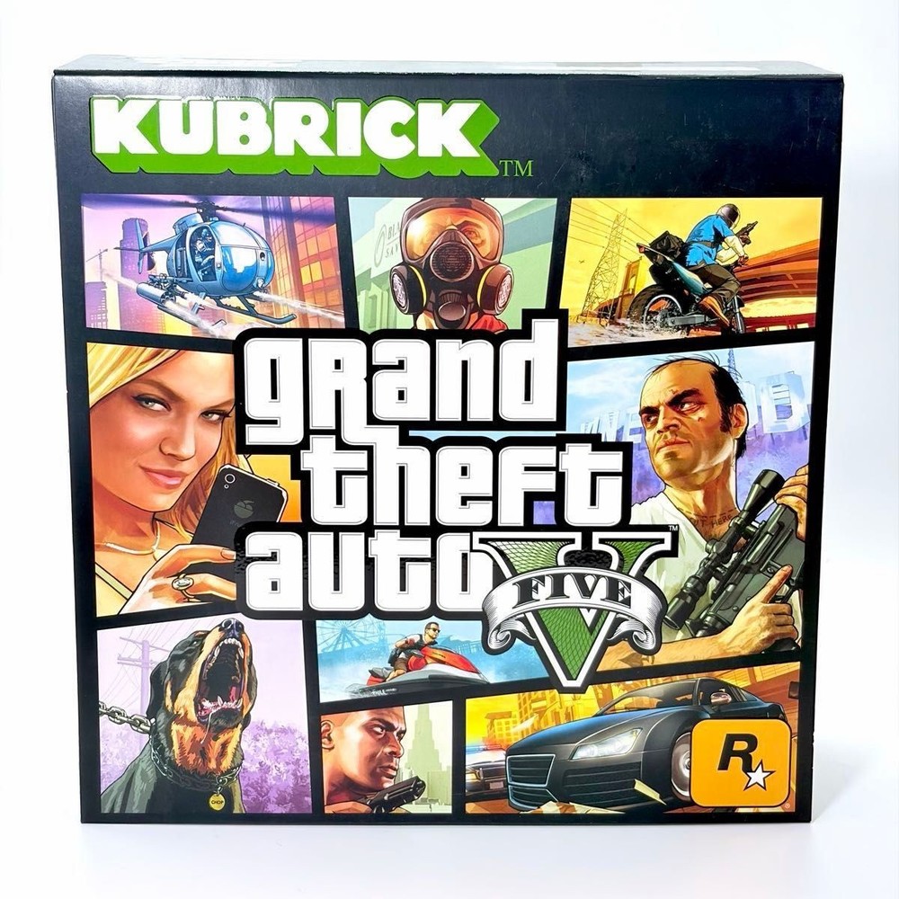 Medicom Toy Kubrick Grand Theft Auto V GTA 5 Figures Box Set Rockstar Games New
