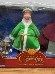 Mickey’s Christmas Carol Ghosts Action Figures 3 Pack Disney 2003 Decor RARE