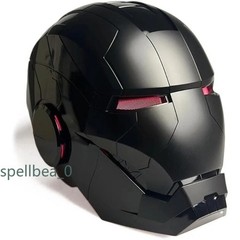 Black Iron Man 1:1 MK5 Jarvis Deformable Voice Control Wearable Helmet Full Mask