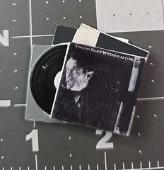 NECA custom fodder Black & White Vincent Price 7″ Figure RECORDS stack accessory