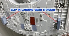 Wall Mount Bracket for Star Wars BMF Millennium Falcon 2008 TLC VC Smugglers Run