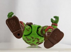 1991 Playmates Teenage Mutant Ninja Turtles Raph The Green Beret Action Figure