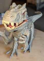 Jurassic World Park Bashers & Biters 8 Pc Lot Indominous Roar Light Up Dinosaurs