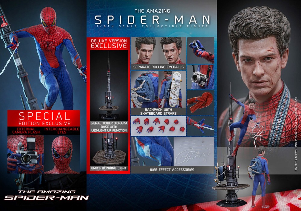 1/6 Scale Action Figure Stand Compatible with 2012 The Amazing Spider-Man