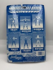 Youngblood Bedrock Bendable Action Figure w/Comic Book Just Toys 1995