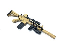 1/6 Scale Custom Desert HK416 Assault Rifle US Army Miniature Gun Action Figure