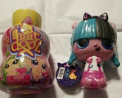 Pop Pop Hair Surprise 3-1 Pop Pets w Splash Toys HAIRDOOZ Scented Salon Dolls