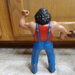Lot 5 Vintage 1980’s WWF LJN 8″ Wrestling Superstars Figures W/Main Event Book