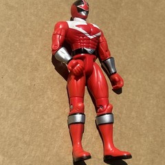 Red Power Ranger 2009 Bandai 6” Action Figure Poseable No Accessories