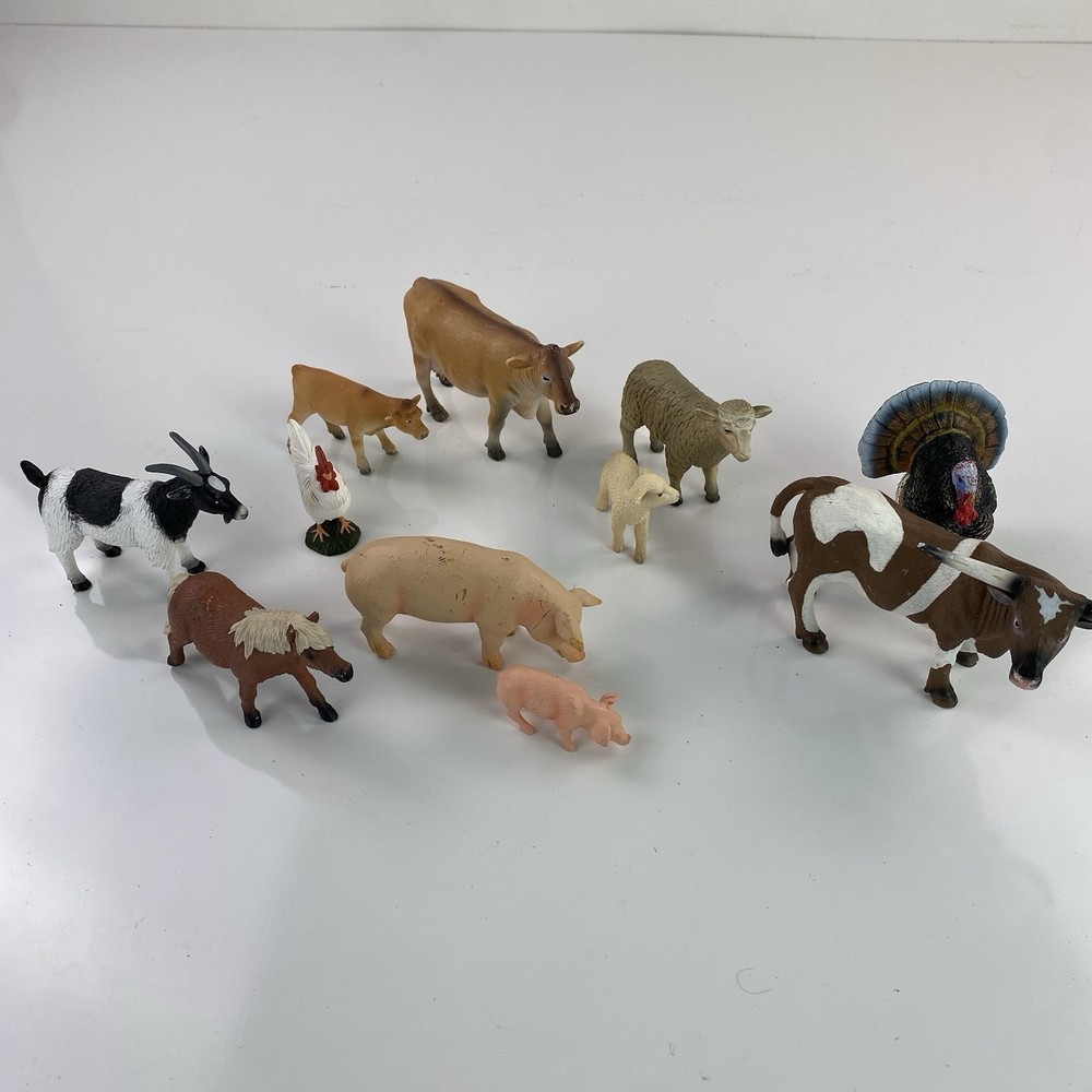 Mojo FARM ANIMALS STARTER SET 11pc toy countryside figures models pets