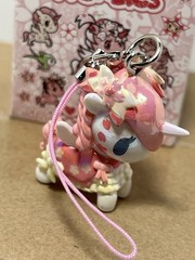 Tokidoki Unicorno Frenzies Shimmer Cherry Blossom Prim Keychain Bag Charm New
