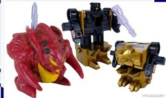1989 Transformers G1 Monstructor Pretender Slog, Icepick & Birdbrain Mostly Comp