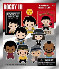 3D Figural Bag Clip Rocky Series 3 Pack [1 RANDOM Figure]