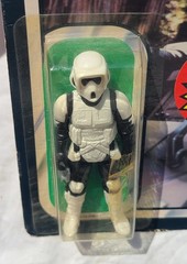 Star Wars Vintage Biker Scout Kenner Mexico ROTJ 65 Back-D 1983 Short Mouth MOC