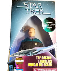 Star Trek Voyager The Doctor EMH Medical Hologram 9″ Figure Playmates Target MIB