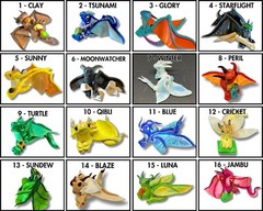 Wings of Fire Dragons! Polymer clay sculptures – Fantasy, Mythical Creatures