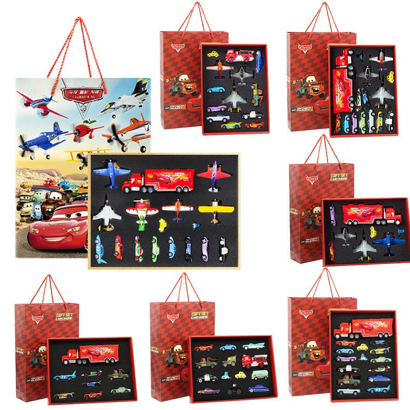 8~17PACK Disney Pixar Cars Planes & McQueen 1:55 Diecast Car Toys Gift Box Set