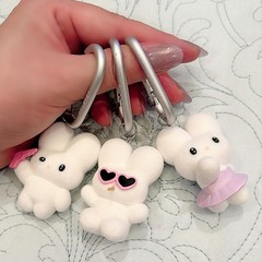 Blind Box Anime Kawaii Weird Bunny Collectible Keychain Figure 1 Random Toy
