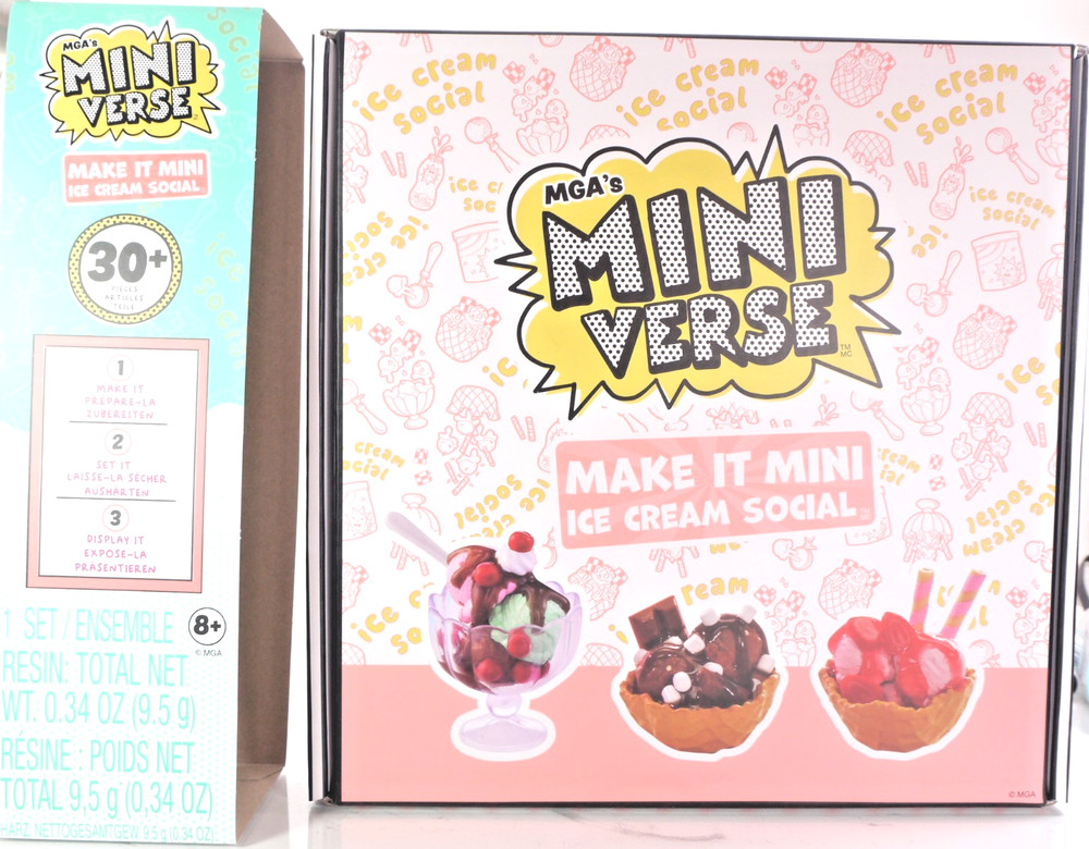 MGA’s Miniverse Make It Mini Ice Cream Social BRAND NEW! FREE SHIPPING(30+ piece