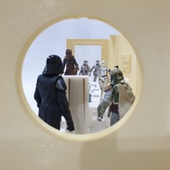 Bespin Cloud City Dining Room Diorama for 6 in Figures