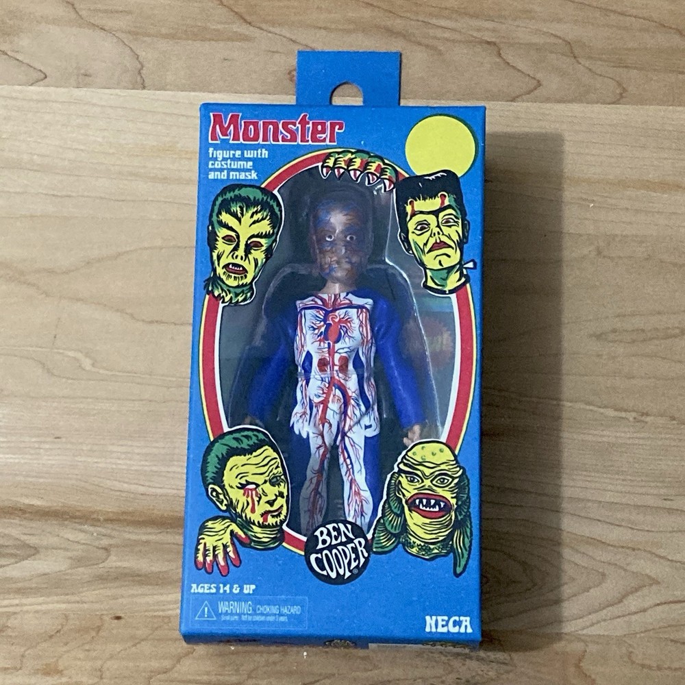 NECA Ben Cooper Monster Visible Man Figure w/ Costume and Mask 5.5 inches New