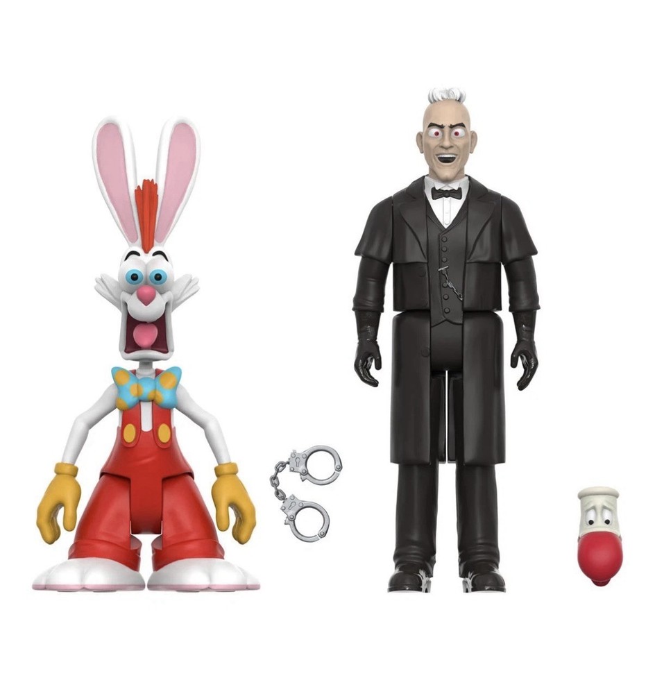 Who Framed Roger Rabbit Judge Doom & Roger Action Figure 2-Pack Super7 Reaction