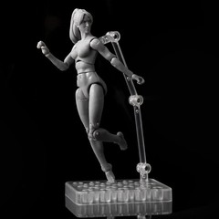 1:18 Scale Male Woman Joint Flexible PVC Action Figure Body Head Toys 10.5cm
