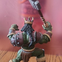 World of Warcraft Orc Warrior Green Action Figure with Axe Fully Jointed